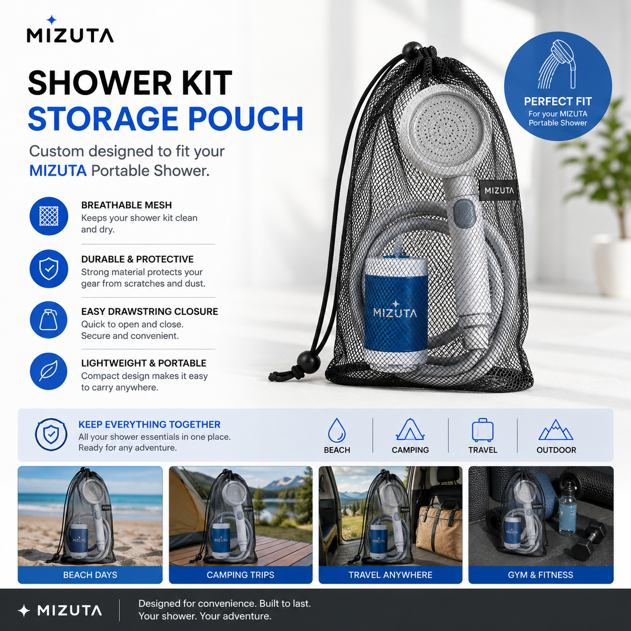 Shower Kit Pouch