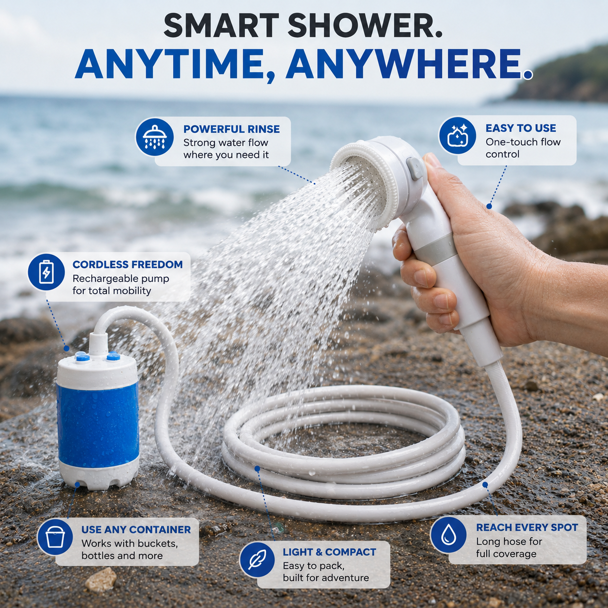MIZUTA Portable Shower Kit